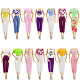 ZITA ELEMENT 20 Items = 10 Sets Fashion Clothes Dress Bundle 10 Shoes for 11.5 Inch Doll Outfits - Random Style Outfits Accessories for 11.5 Inch Doll