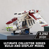 LEGO Star Wars Republic Gunship 75309 Building Kit; Cool, Ultimate Collector Series Build-and-Display Model (3,292 Pieces)