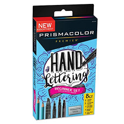 Prismacolor Premier Beginner Hand Lettering Set with Illustration Markers, Art Markers, Pencils,
