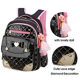 Backpack for Girls,Waterproof Kids Backpack Cute School Bag for Elementary Princess Bookbag