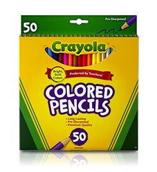 Crayola Colored Pencils, 50 Count, Adult Coloring