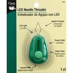Dritz 202 LED Lighted Needle Threader, Green