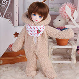 YILIAN Cute Doll 1/6 10.3Inch 26CM BJD Doll Full Set Ball Jointed Mini Doll Included Clothes and Wig, for Girl