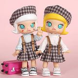 XiDonDon Doll Clothes Lovely Lattice Shirt and hat and Skirt or Pants for Ob11,Mollys,1/12 BJD Doll Accessories (white2)