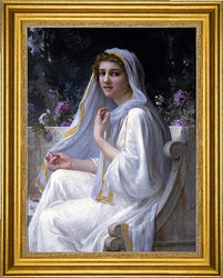 Art Oyster Guillaume Seignac Reflections - 21.05" x 28.05" Premium Canvas Print with Gold Frame