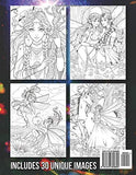 Fairies Coloring Book: An Adult Coloring Book with Beautiful Fantasy Women, Cute Magical Animals, and Relaxing Forest Scenes