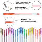 Shuttle Art Gel Pens Bundle, Shuttle Art 120 Unique Colors (No Duplicates) Gel Pens Set + 120 Matched Gel Pen Refills, 7 Color Types for Kids Adults Coloring Books Drawing Doodling Crafts Scrapbooking