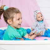 Adora Bath Toy Baby Doll in Baby Shark Themed Bathrobe - 13 Inch Water Toy with Quickdri Body