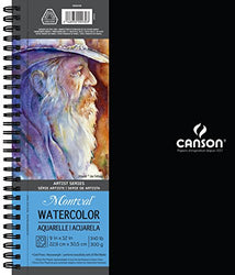 Canson Artist Series Montval Watercolor Paper Pad, Heavyweight Cold Press and Micro-Perforated,