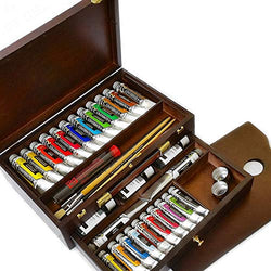 Royal Talens - Rembrandt Oil Colour Box - Master Gold Edition in Wooden Chest - With Paints,
