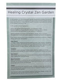Zen Decor - Healing Crystal Zen Garden White Sand Bamboo Rake