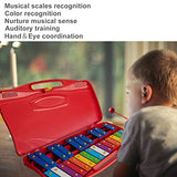 MUSICUBE Professional Glockenspiel for Kids & Adults 25-Note Well-Tuned Xylophone for Baby Toddler Orff Percussion Instrument Educational Musical Toys for Boys Girls Aged 3+ Gift Choice (A5-A7)