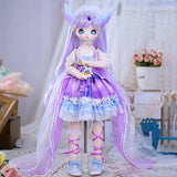 ICY Fortune Days 1/4 Scale Anime Style 16 Inch BJD Ball Jointed Doll Full Set Including Wig, 3D Eyes, Clothes, Shoes (Galaxy)