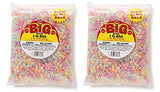 Darice Glow in The Dark Pony Beads, 1-Pound Bag, Assorted Glow (2 Pack)