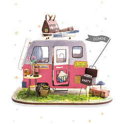 Rolife Miniature Dollhouse-DIY Wooden House Kit- Happy Camper