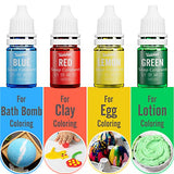Soap Dye - 24 Color Food Grade Skin Safe Soap Coloring Bath Bomb Color Dye for DIY Soap Making Supplies - Liquid Concentrated Soap Colorant for Bath Bomb Supplies Kit, Handmade Soaps, DIY Craft