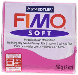 Staedtler Fimo Soft Polymer Clay 2 Ounces-8020-22 Raspberry