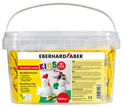 Eberhard Faber 570103 EFA Plast Kids Modelling Clay, 3 kg, White, 1 Item