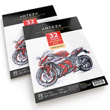 Arteza Marker Pad 9X12", Marker Book (60lb/100g, 32 Sheets, 2 Pack)