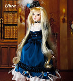 Aongneer BJD Dolls 1/6 DBS Doll 12 Inch 16 Ball Joint Doll DIY Toy Gift Rotatable Joints Lifelike Pose with Soft Brown Wig Blue Dress Nice Shoes Beautiful Makeup Gift for Mother Constellation Libra