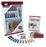 Royal & Langnickel Essentials Clear View Watercolor Painting Set, Deluxe