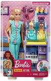 Barbie Baby Doctor Playset with Blonde Doll, 2 Infant Dolls, Toy Pieces, Multi