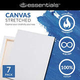 Royal & Langnickel Essentials 11x14" Triple Gessoed Stretched Canvas Value Pack, for Oil and Acrylic Painting, 7 Pack