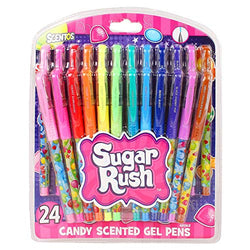 Sugar Rush Candy Scented Gel Pens, (Five Set of 24 Count) (42062)