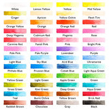 Watercolor Paint Set, Shuttle Art 48 Colors Watercolor Paint in Half Pans with 2 Water Brush Pens, 10 Paint Brushes, 1 Watercolor Pad, 1 Palette, 2 Color Charts, Watercolor Kit for KidsAdults, Artists