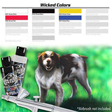 Wicked Colors W101-00 2-Ounce Wicked Primary Set Airbrush