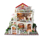 Flever Dollhouse Miniature DIY House Kit Creative Room with Furniture for Romantic Valentine's Gift (Be Enjuring As The Universe)