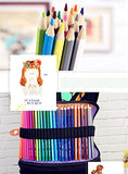 ARZASGO 72 Colored Pencils Set, Artist Coloring Pencils for Adult Coloring Books, Artist Sketch, Premier Drawing Pencils with Canvas Roll-up Pouch Bag and Pencil Sharpener
