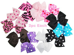 HipGirl 22pc Ribbon Applique Embellishment for Crafts, DIY Hair Clips, Christmas Cards, Scrapbooks,