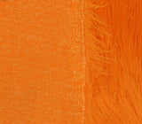 Faux Fur Fabric Long Pile Gorilla ORANGE / 60" Wide / Sold by the yard