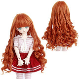 AIDOLLA Doll Wig 9-10 Inch 1/3 BJD SD Wig - Girls Gift Temperature Synthetic Fiber Long Curly Synthetic Hair