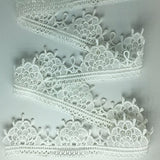 ELLA MAMA Lace Trim DIY Craft Ribbon 1-5/8“ x 5yds, Sewing Applique craft Wedding Decoration Gift