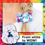 Tulip one-step tie-dye Scrunchies 4 Pack Tie Dye Accessory, White