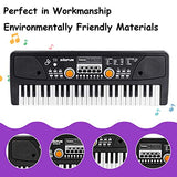RenFox 49 Key Piano Keyboard Portable Electronic Kids Piano Keyboard Beginner Digital Music Piano Keyboard & Microphone Teaching Toy Gift for Kids Boy Girl