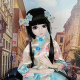 EVA BJD 1/3 SD Doll 60cm 24" Ball Jointed BJD Dolls Full Set Customized SD Doll + Hair + Dress + Shoes