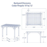 Backyard Discovery Cedar Pergola 12' by 10'