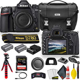 Nikon D780 24.5 MP Full Frame DSLR Camera (1618) - Accessory Bundle - with Sandisk Extreme Pro 64GB Card + Additional ENEL15 Battery + Nikon Case + Cleaning Set + More (Renewed)