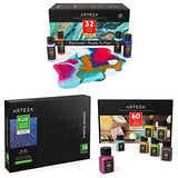 Arteza Acrylic Paint Bundle with Mica Powder