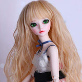 HGCY BJD Dolls Full Set Wig Ball-Jointed Doll 1/4 41CM/16.1Inch Jointed Dolls Toy Action Figure + Makeup + Accessory, Customized Dolls Can Changed Makeup and Dress DIY