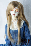 JD157 8-9inch Long Slight Wave Doll Wigs 1/3 SD Synthetic Mohair BJD Accessories (Light Brown)