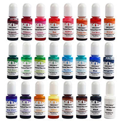 NODDWAY Epoxy UV Resin Pigment 24 Colors, Epoxy Resin Liquid Dye, Transparent Resin Colorant for Making Resin Art Jewelry/Tumbler