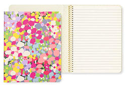 Kate Spade New York Concealed Spiral Notebook with 112 Lined Pages, Floral Dot