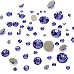 TANZANITE (539) purple violet 144 pcs Swarovski 2058/2088 Crystal Flatbacks purple rhinestones nail