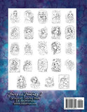 Fairy and Fantasy 2 Grayscale Coloring Book