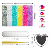 28800pcs Flatback Rhinestones Kit for Tumblers, Jelly Pueple Pink Yellow Blue White AB Crystals Rhinestones for Craft Nails Art Bling Cup, Mixed Color Gems for Rhinestone Makeup Clothes