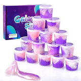 15 Pack Galaxy Slime Kit, Stretchy and Non-Sticky, Play Education and Birthday Gift, for Girls Boys Kids Party Fun Stress Relief Toys, DIY Ideas Stress Relief Toys.